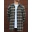 Men's Casual Turn Down Collar Check Plaid Long Sleeves Flannel Shirt